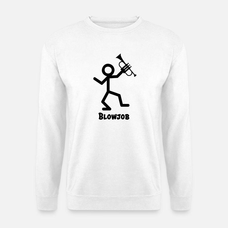 Blasintrument Trompete - Unisex Pullover - Weiß
