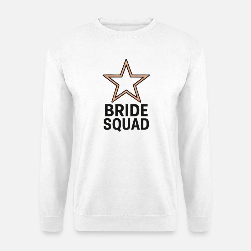 BRRIDE SQUAD - Brautteam - Junggesellenabschied - Unisex Pullover - Weiß
