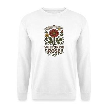 Wild Irish Rose Vintage Floral - Unisex Sweatshirt - white - Front