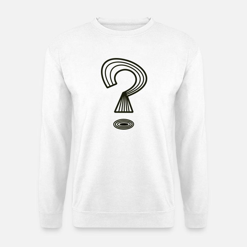 Point d’interrogation de Cean - Sweat-shirt Unisexe - blanc