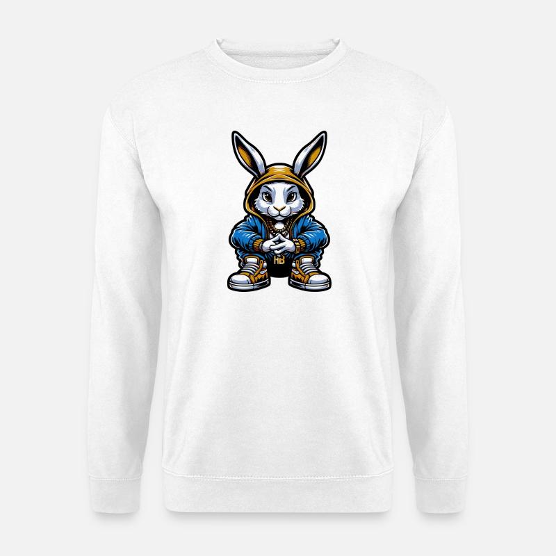 Hood Bunny - Unisex Pullover - Weiß