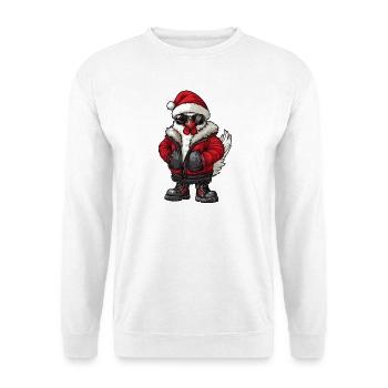 Poulet Noël Hiver - Sweat-shirt Unisexe - blanc - Devant