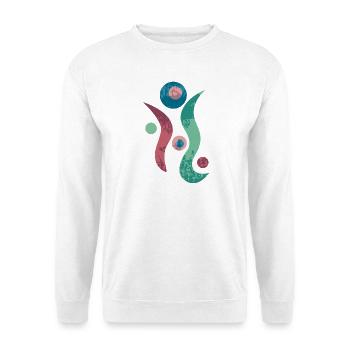 Yoga design_43 - Unisex Sweatshirt - white - Front