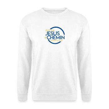 Jesus le Chemin Vérité Vie - Sweat-shirt Unisexe - blanc - Devant