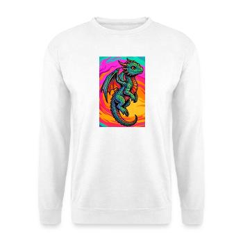 dragon - Unisex Sweatshirt - white - Front
