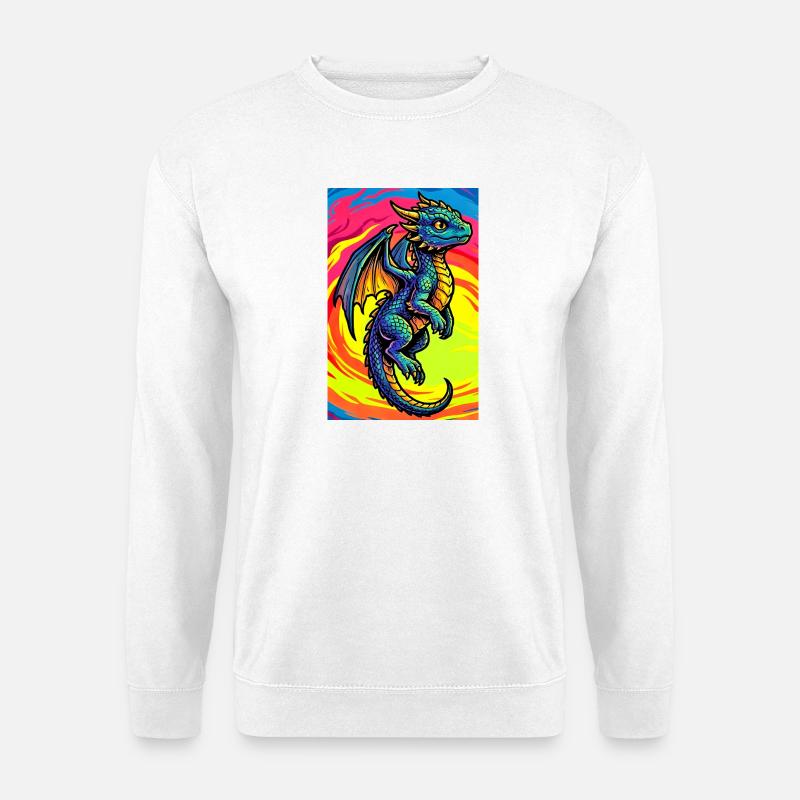 Drache - Unisex Pullover - Weiß
