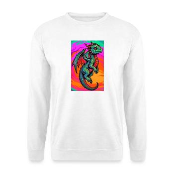 dragon - Unisex Sweatshirt - white - Front