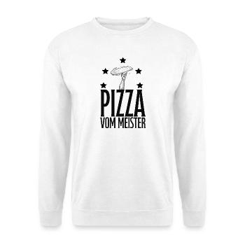 Pizzabäcker, Pizza - Unisex Pullover - Weiß - Vorne