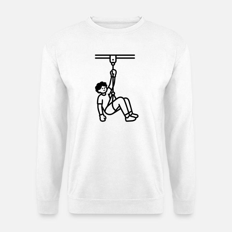 Zip Lines - Unisex Sweatshirt - white