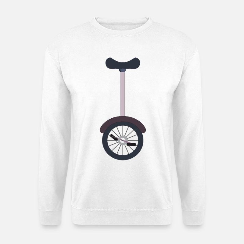 Einrad Einradfahrer - Unisex Pullover - Weiß