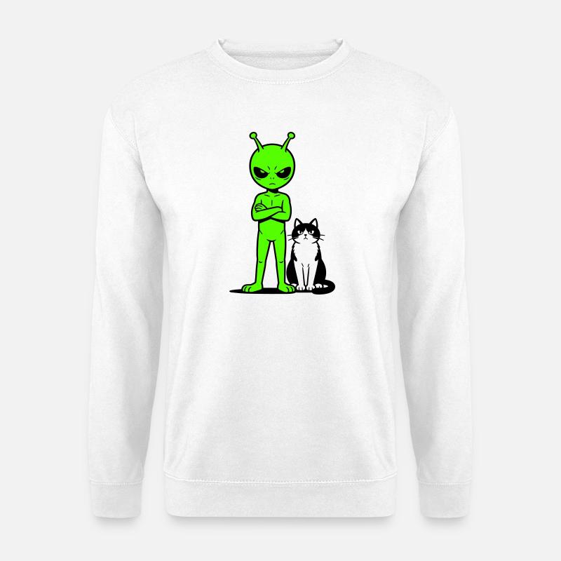 Alien Comic Humor - Unisex Sweatshirt - white