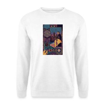Filmischer Surrealismus: Die Perspektive des Beobachters - Unisex Pullover - Weiß - Vorne