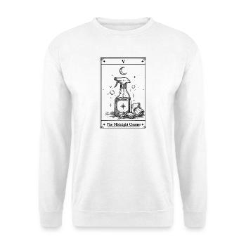 Midnight Cleaning | Tarot Humor Household - Unisex Sweatshirt - white - Front