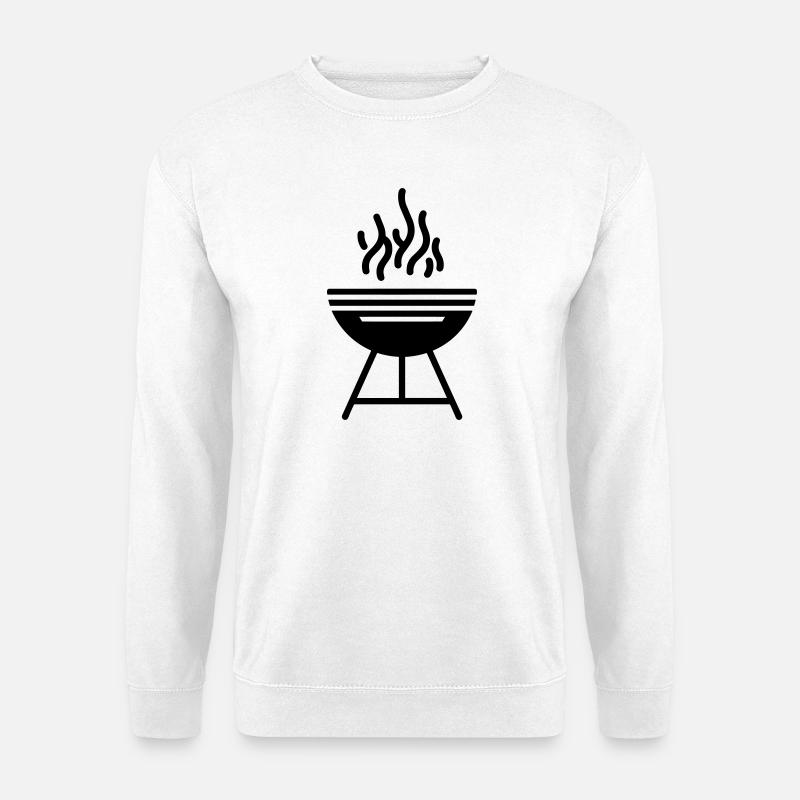 Grillen - Unisex Pullover - Weiß