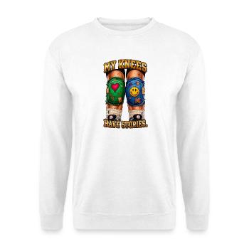 My Knees Have Stories - Unisex Sweatshirt - white - Front