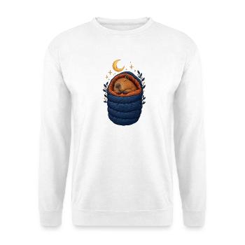 Capybara Hiking - Unisex Pullover - Weiß - Vorne - Alina (178cm) & Michal (187cm)