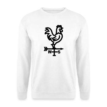Wetterhahn - Unisex Pullover - Weiß - Vorne - Alina (178cm) & Michal (187cm)