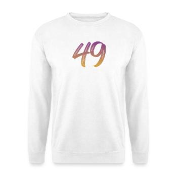 49 - Unisex Pullover - Weiß - Vorne - Alina (178cm) & Michal (187cm)