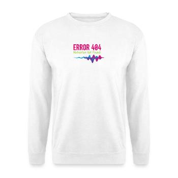 Erreur 404 Motivation non trouvée - Sweat-shirt Unisexe - blanc - Devant