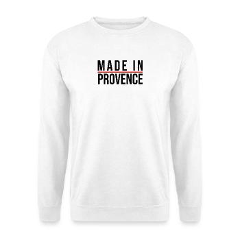 Hergestellt in der Provence - Unisex Pullover - Weiß - Vorne