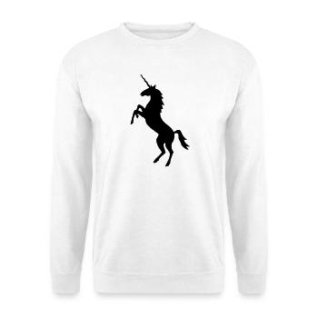Einhorn Pferd Fantasie - Unisex Pullover - Weiß - Vorne