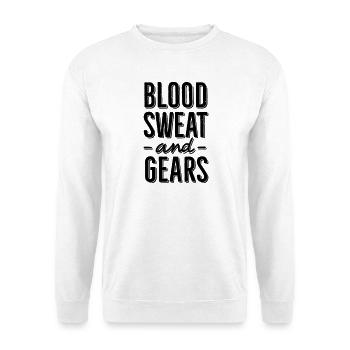 Blood, Sweat and Gears 1 clr - Sweat-shirt Unisexe - blanc - Devant