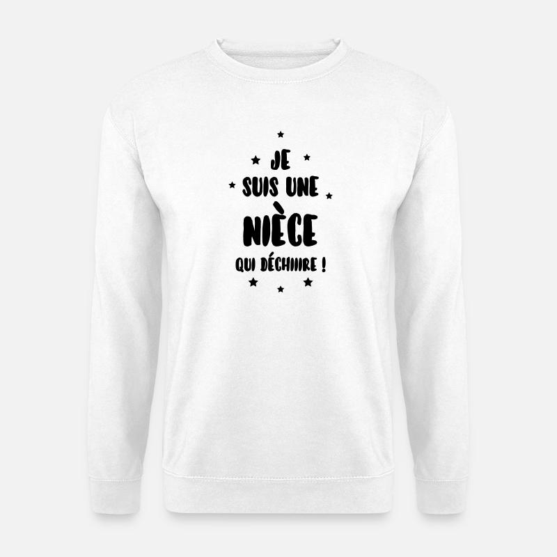 Nichte / Neffe / Onkel / Tante - Unisex Pullover - Weiß