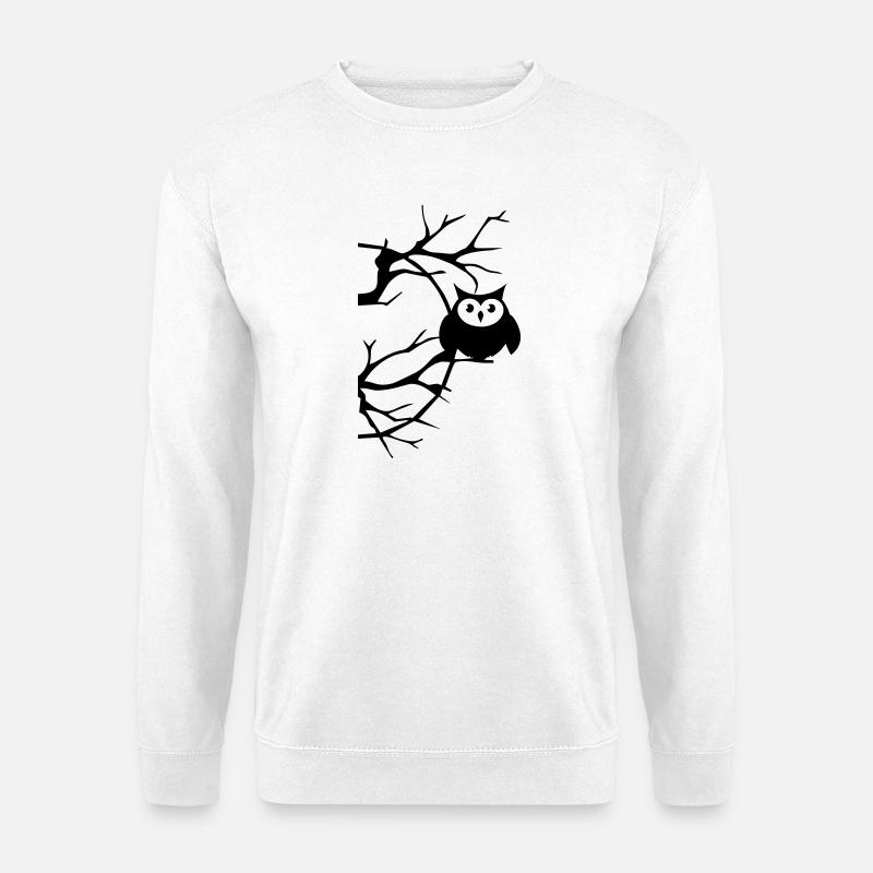 Eule - Unisex Pullover - Weiß