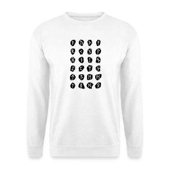 Runen Wikinger Symbol - Unisex Pullover - Weiß - Vorne