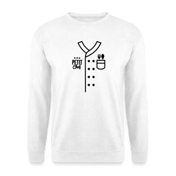 Kids Chef Uniform Petit Chef Child Cooking Costume - Unisex Sweatshirt - white - Front