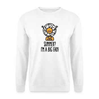 Fun summer holiday, Summer I'm a big fan doodle - Unisex Sweatshirt - white - Front