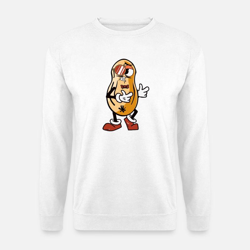 Coole Erdnuss - Unisex Pullover - Weiß