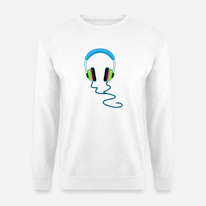 Glitzernder Regenbogenhelm - Unisex Pullover - Weiß