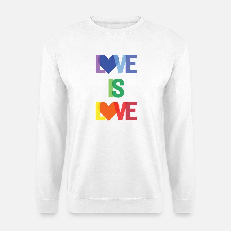 Pride Month - Love is Love - Unisex Sweatshirt - white