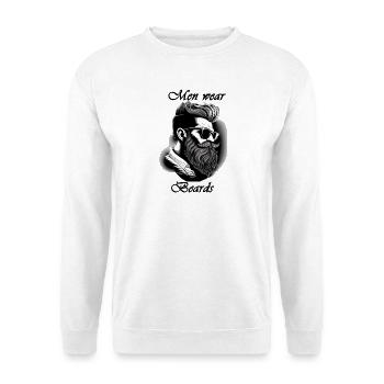 Les hommes portent la barbe - Sweat-shirt Unisexe - blanc - Devant