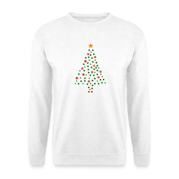 Christmas Tree - Dotted - Unisex Sweatshirt - white - Front