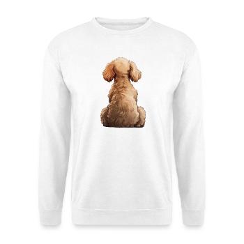 Caniche - Sweat-shirt Unisexe - blanc - Devant