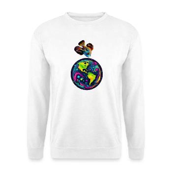 Fish and its planet - Unisex Sweatshirt - white - Front