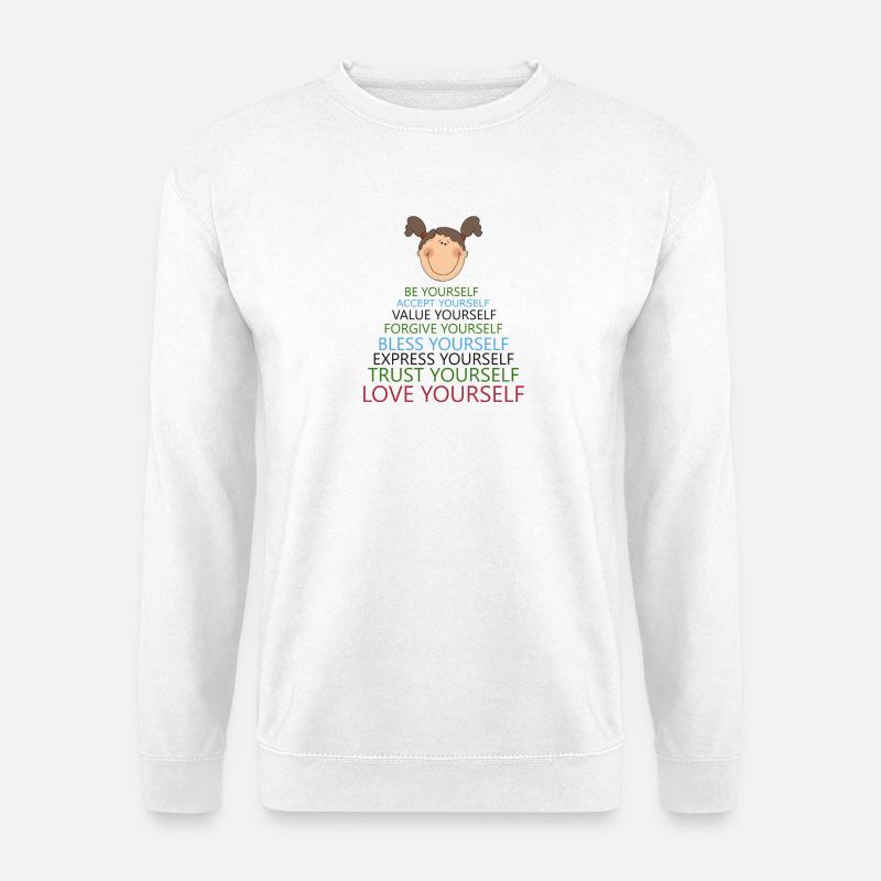 Sich selbst lieben - Unisex Pullover - Weiß