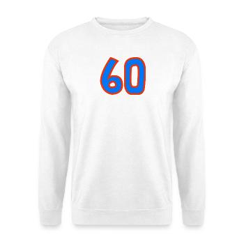 60. 60 YEARS. 60th ANNIVERSARY. 60TH BIRTHDAY. - Unisex Sweatshirt - white - Front