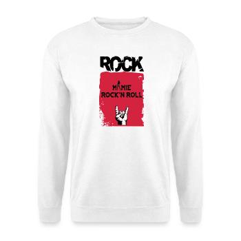 Mamie rock'n roll - Sweat-shirt Unisexe - blanc - Devant