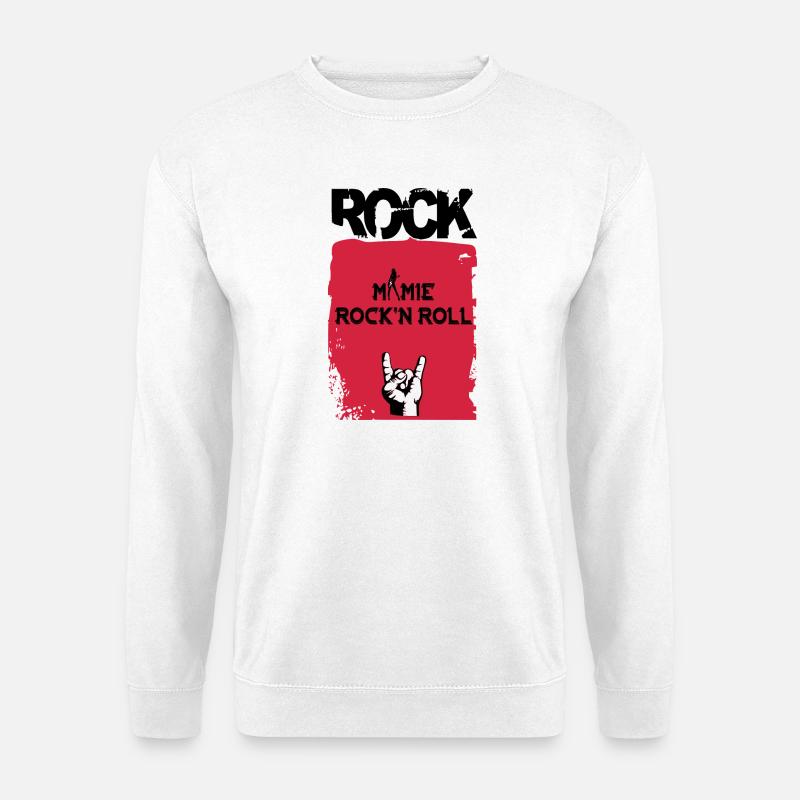 Granny rock'n roll - Unisex Sweatshirt - white