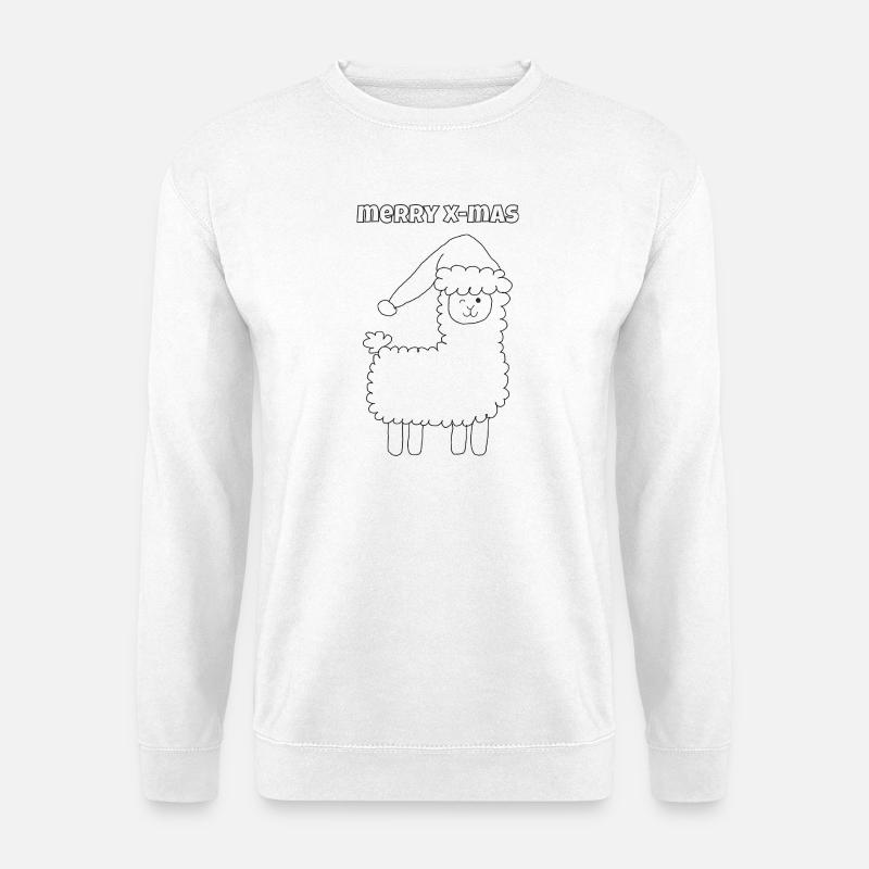 Xmas-Alpaka - Unisex Pullover - Weiß