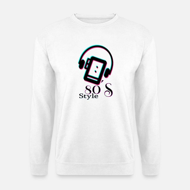 Retro-Design der 80er - Unisex Pullover - Weiß