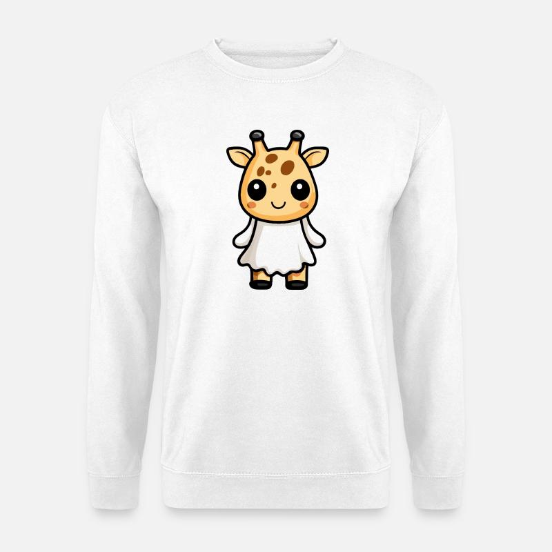 Giraffe Halloween Geist - Unisex Pullover - Weiß