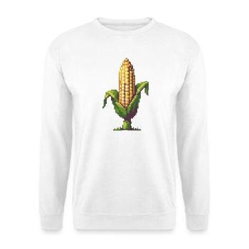 Pixel maïs Pixel Art - Sweat-shirt Unisexe - blanc - Devant