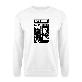 Le jeu commence la nuit - Sweat-shirt Unisexe - blanc - Devant