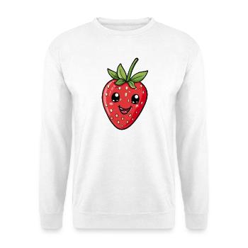 Fraise - Sweat-shirt Unisexe - blanc - Devant
