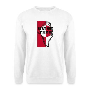Greenland Stay Out TRMP - Unisex Sweatshirt - white - Front