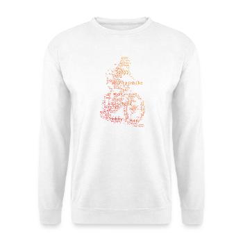 Ein Must Have für echte Mountainbike - Unisex Pullover - Weiß - Vorne - Alina (178cm) & Michal (187cm)
